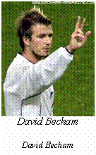 Szvegdoboz:  David BechamDavid Becham