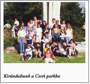 Szvegdoboz:  Kirndultunk a Cseri parkba