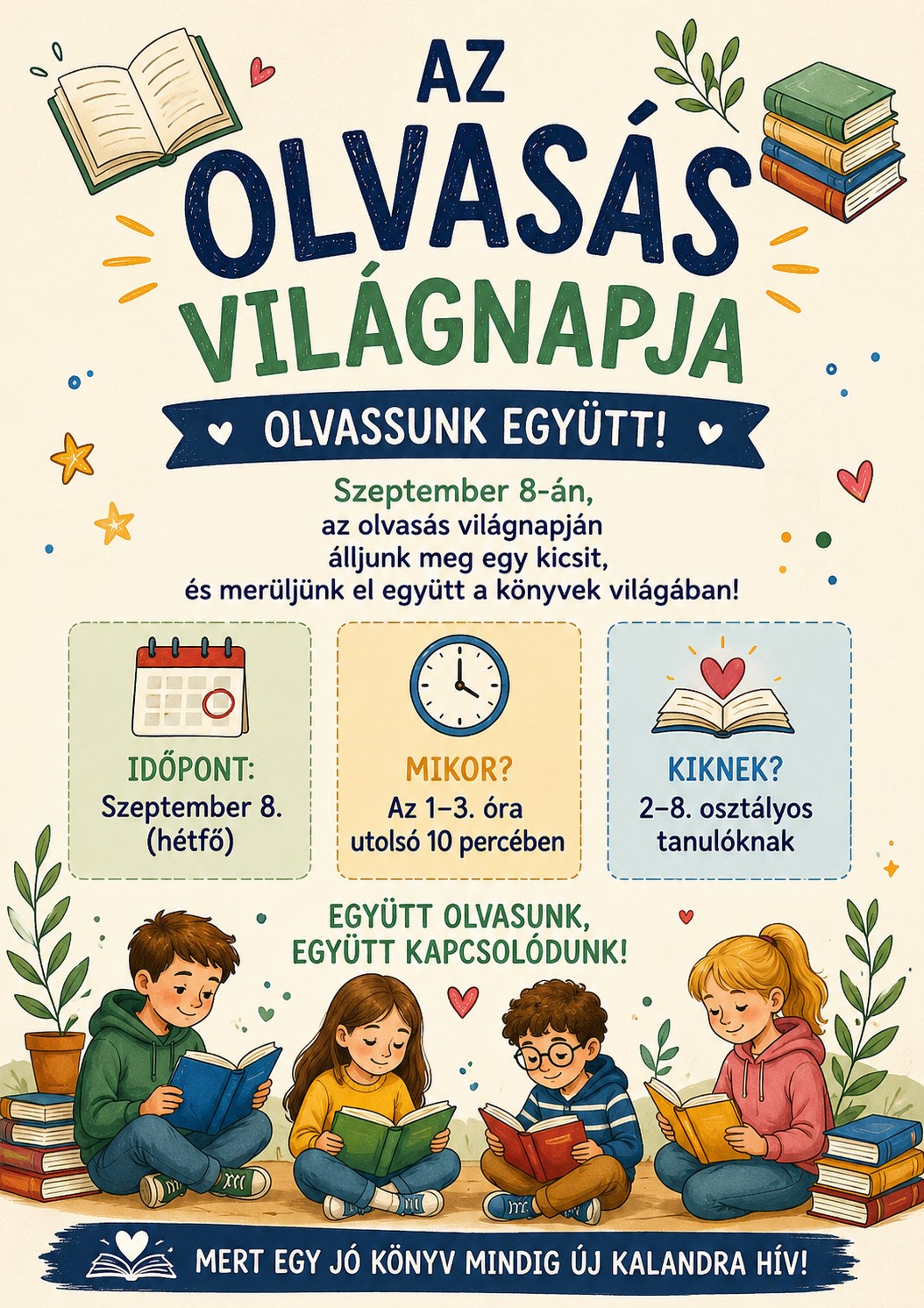 Szeptember 8-án közös olvasással ünneplünk!