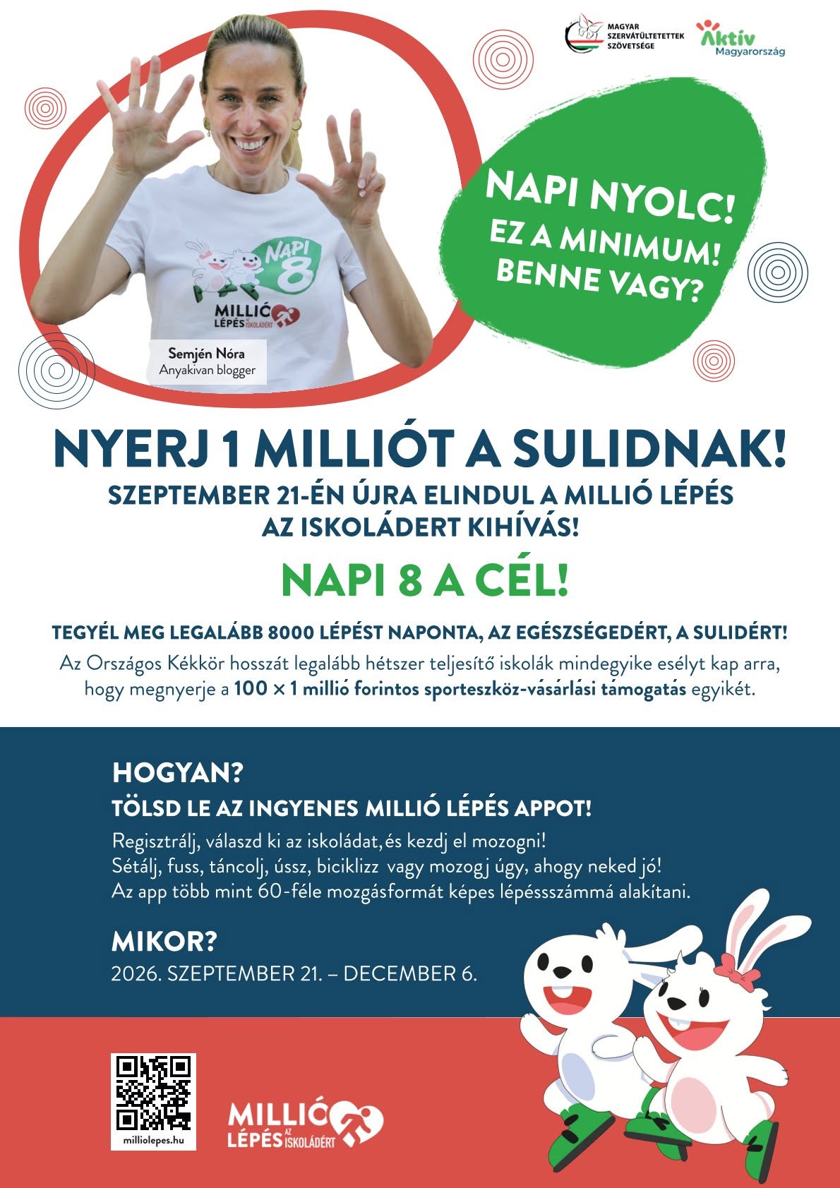 Millió lépés az iskoládért – mi is csatlakoztunk!
